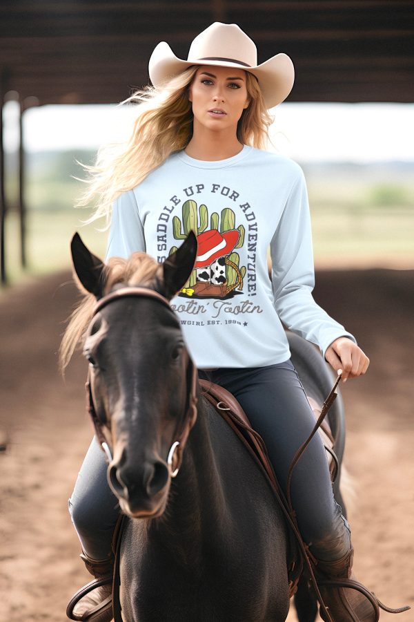 Rootin Tootin - Long Sleeve Tee For Cheap