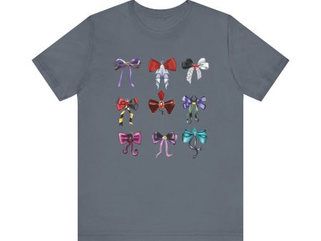 Bad to the Bow - Villains Bows - Adult T Shirt Supply