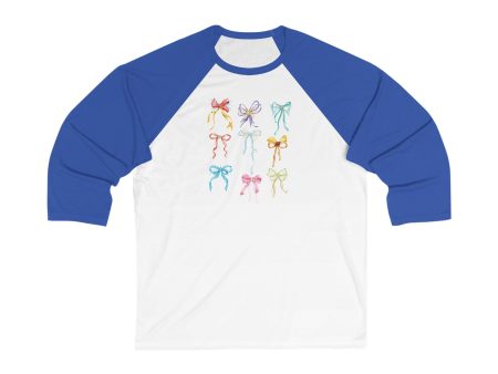 Bibbidi Bobbidi Bow - Princess Bow - Unisex 3\4 Sleeve Baseball Tee Online Sale