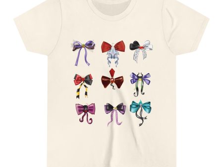 Bad to the Bow - Villains Bows - Youth Short Sleeve Tee Shirt Fashion