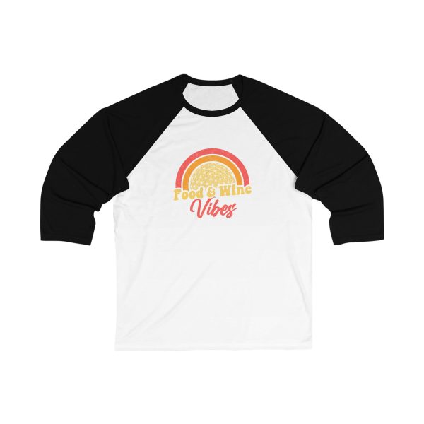 Food & Wine Vibes EPCOT - Unisex 3\4 Sleeve Baseball Tee Discount