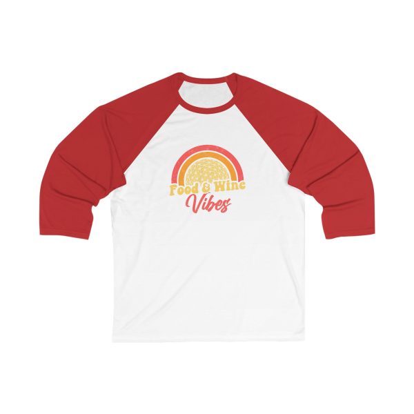 Food & Wine Vibes EPCOT - Unisex 3\4 Sleeve Baseball Tee Discount