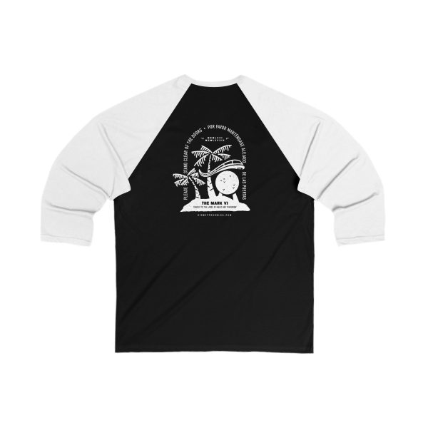 Please Stand Clear of the Doors - Double Sided - Unisex 3\4 Sleeve Baseball Tee For Cheap