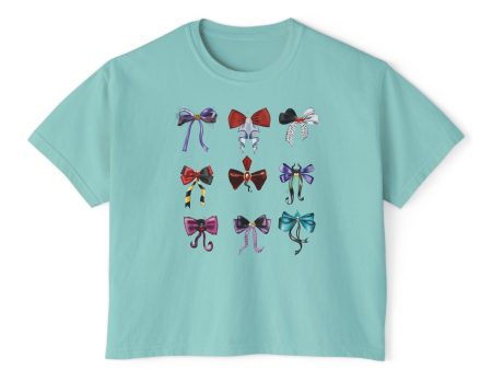 Bad to the Bow - Villains Bows - Women s Boxy Tee Fashion