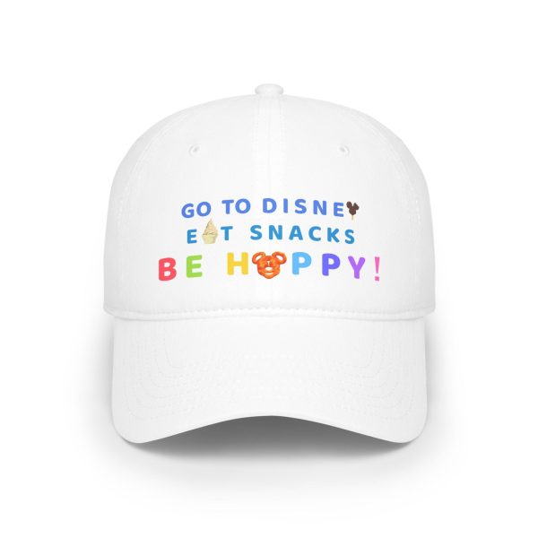 Go to Disney, Eat Snacks, Be Happy - Low Profile Baseball Cap Online Sale