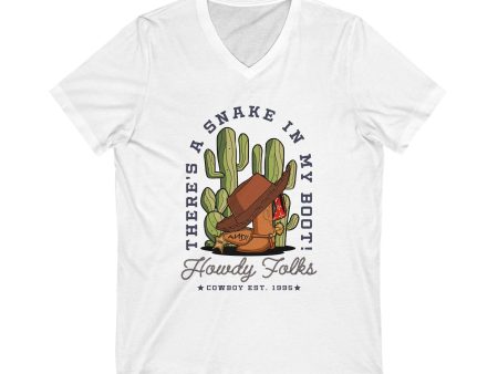 Howdy Folks - Short Sleeve V-Neck Tee Supply