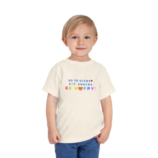 Go to Disney, Eat Snacks, Be Happy - Toddler T-shirt on Sale