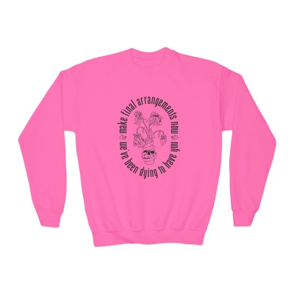 We ve Been Dying to Have You - Haunted Mansion - Youth Crewneck Sweatshirt Fashion