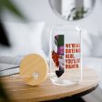 Mad Hatter Quote -  We re All Mad Here - Sipper Glass, 16oz on Sale