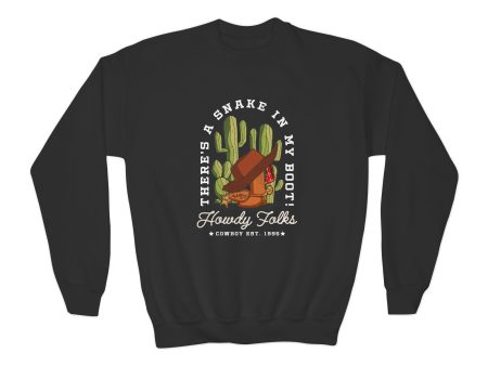 Howdy Folks - Youth Crewneck Sweatshirt on Sale