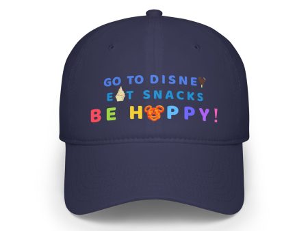 Go to Disney, Eat Snacks, Be Happy - Low Profile Baseball Cap Online Sale