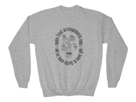 We ve Been Dying to Have You - Haunted Mansion - Youth Crewneck Sweatshirt Fashion