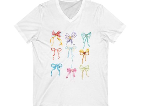 Bibbidi Bobbidi Bow - Princess Bows - Short Sleeve V-Neck Tee Supply