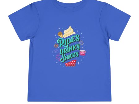 Rides, Drinks, Snacks - Toddler T-shirt Hot on Sale