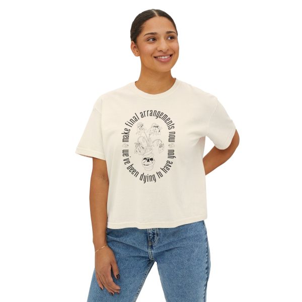 We ve Been Dying to Have You- Haunted Mansion - Women s Boxy Tee Online Hot Sale