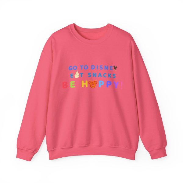 Go to Disney, Eat Snacks, Be Happy - Adult Crewneck Sweatshirt Fashion