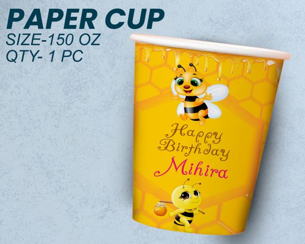 Bumble Bee Theme Party Cups and Plates Combo For Discount