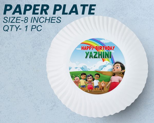 Chutti Kanamma Theme Party Cups and Plates Combo Online Hot Sale