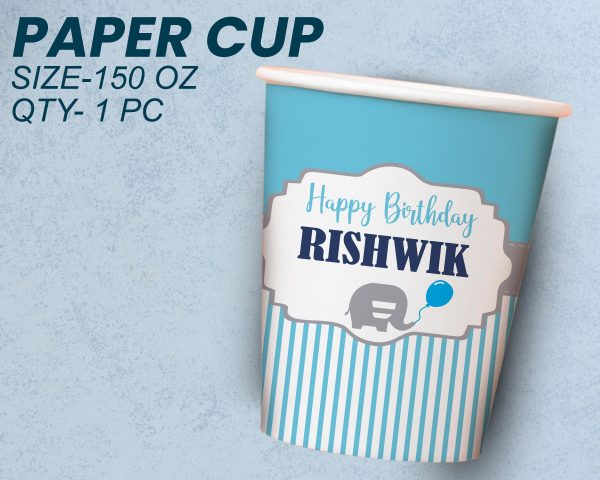 Blue Elephant Theme Party Cups and Plates Combo Online Hot Sale