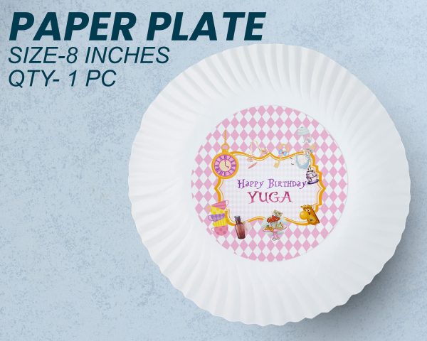 Alice in Wonderland Theme Party Cups and Plates Combo Sale