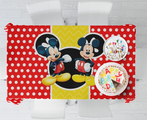 Mickey Mouse Cake Tablecover Fashion