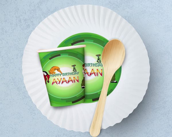 Ben 10 Theme Party Cups and Plates Combo Online Hot Sale