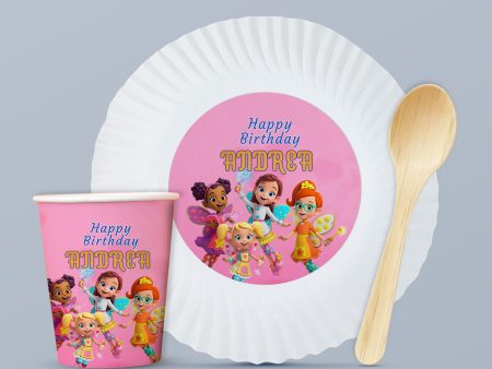 Butter Beans Theme Party Cups and Plates Combo Discount