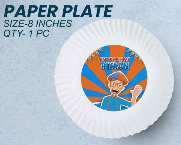 Blippi Theme Party Cups and Plates Combo For Sale