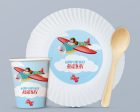 Aeroplane theme Party Cups and Plates Combo on Sale