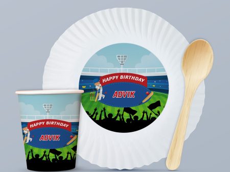 Cricket Theme Party Cups and Plates Combo Cheap