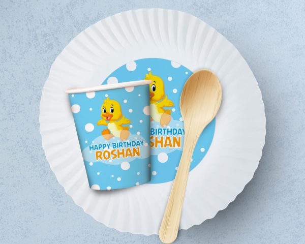 Duck Theme Party Cups and Plates Combo Online Hot Sale