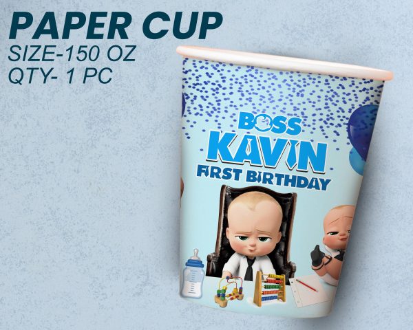 Boss Baby Theme Party Cups and Plates Combo Discount