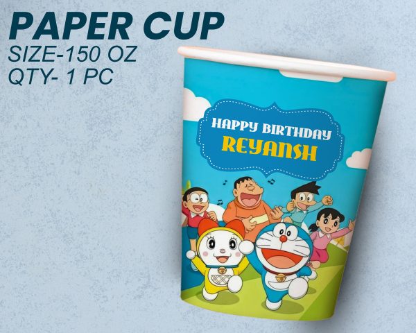 Doraemon Theme Party Cups and Plates Combo Supply