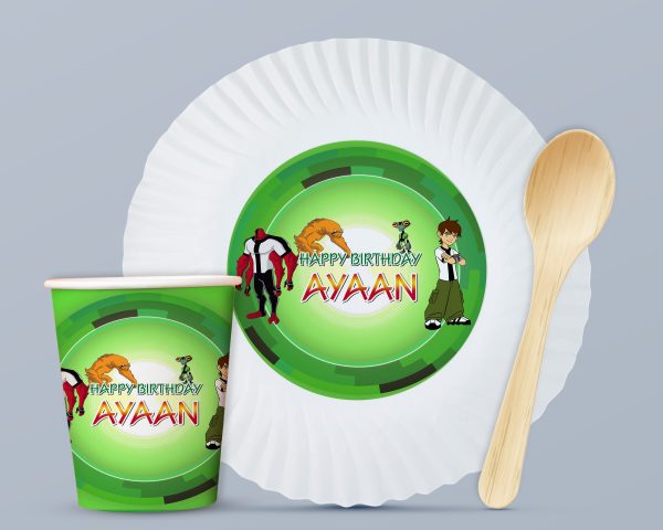 Ben 10 Theme Party Cups and Plates Combo Online Hot Sale