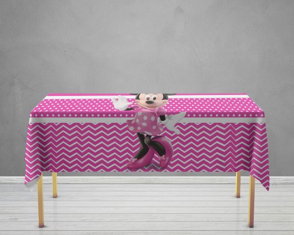 Minnie Mouse Theme Cake Tablecover Online Hot Sale