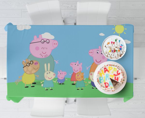 Peppa Pig Theme Cake Tablecover For Cheap