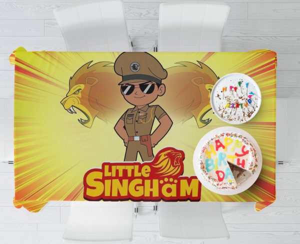 Little Singham Theme Cake Tablecover Online now