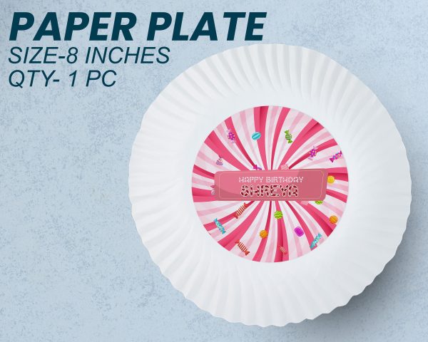 Candy Theme Party Cups and Plates Combo For Discount