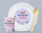 Butterfly Theme Party Cups and Plates Combo Supply