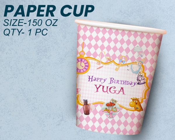 Alice in Wonderland Theme Party Cups and Plates Combo Sale