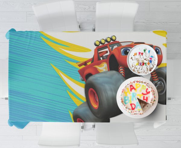 Blaze Monsters Theme Cake Tablecover Online now