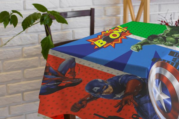 Avengers Theme Cake Tablecover Fashion