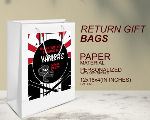 Ninja Theme Oversized Return Gift Bag on Sale