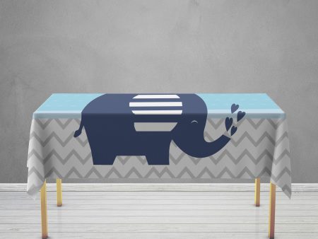 Blue Elephant Theme Cake Tablecover Online now