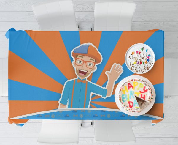 Blippi Theme Cake Tablecover Discount