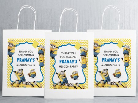 Minions Theme Oversized Return Gift Bag For Sale