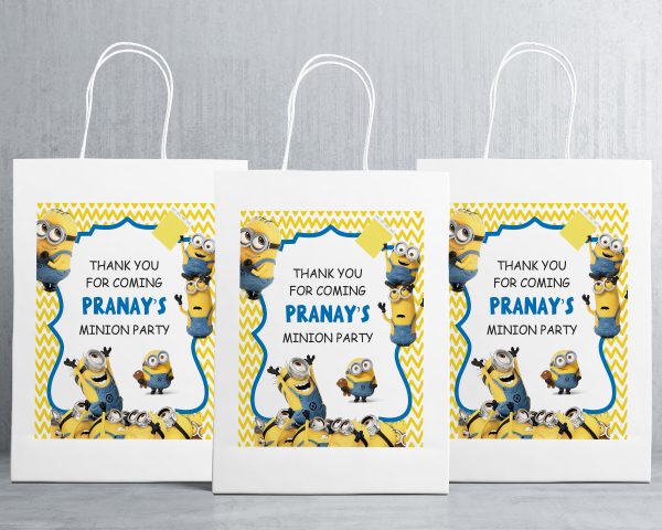 Minions Theme Oversized Return Gift Bag For Sale