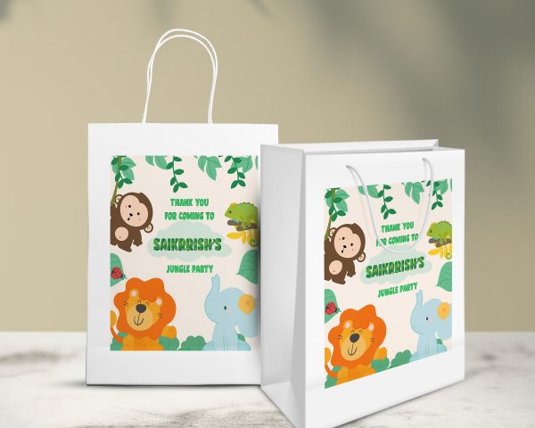 Jungle Theme Oversized Return Gift Bag For Sale