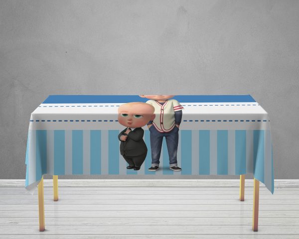 Boss Baby Theme Cake Tablecover Supply