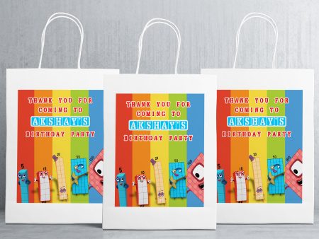 Number Blocks Theme Oversized Return Gift Bag Hot on Sale